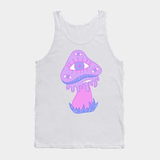 Trippy Mushroom with Eyes Tank Top